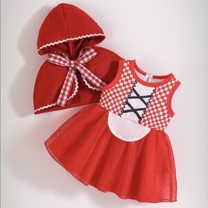Newborn Baby Red Riding Hood costume 0-3 M